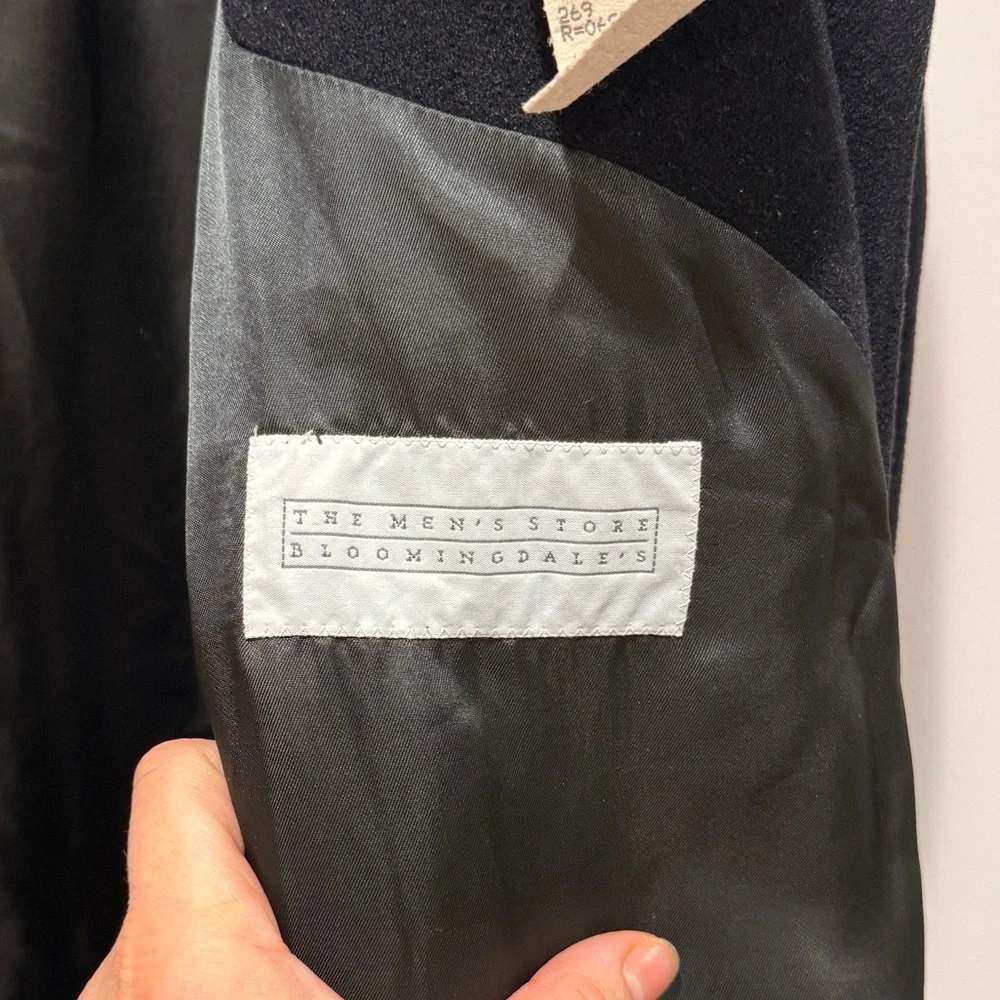 HUGO BOSS Men Pure New Wool Overcoat Coat 42R Classic Preppy Old Money Italy‎